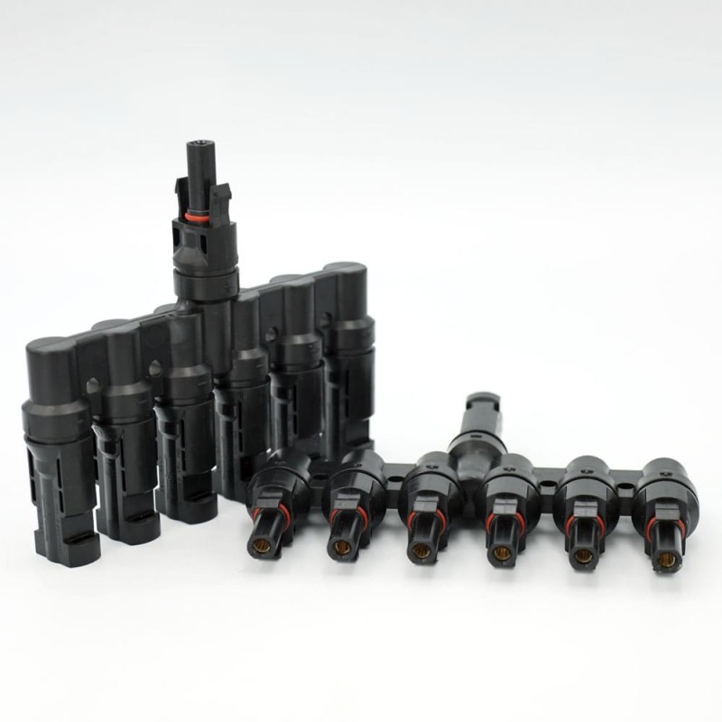 Коннектор MC4, разветвитель T7, 6 мм², 1000 В DC, In-30 А, IP67, TAKEL (507022)