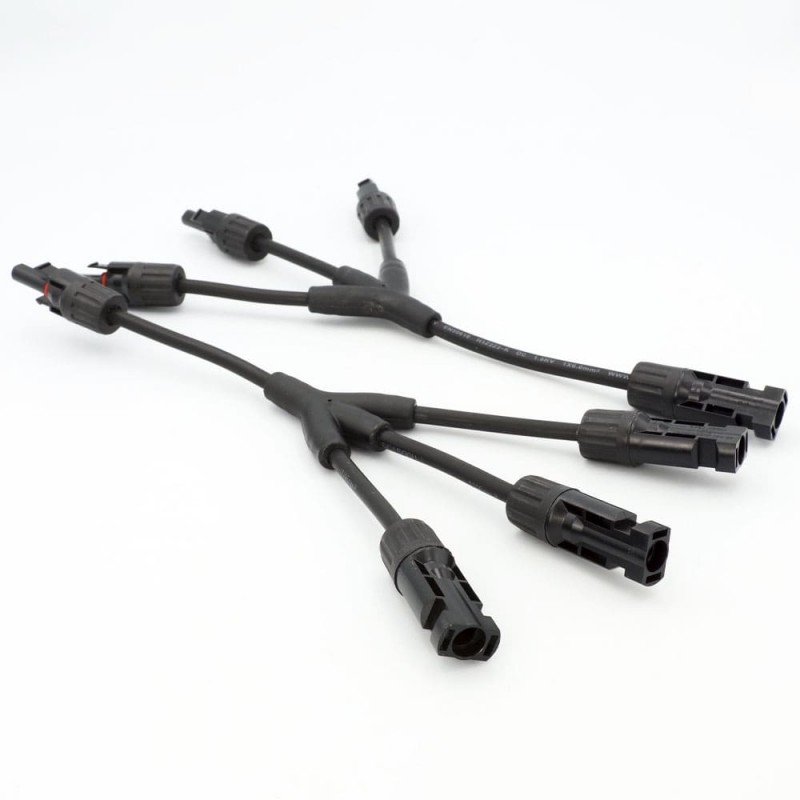 Коннектор MC4, разветвитель Y4, 6 мм², 1000 В DC, In-30 А, IP67, TAKEL (507026)