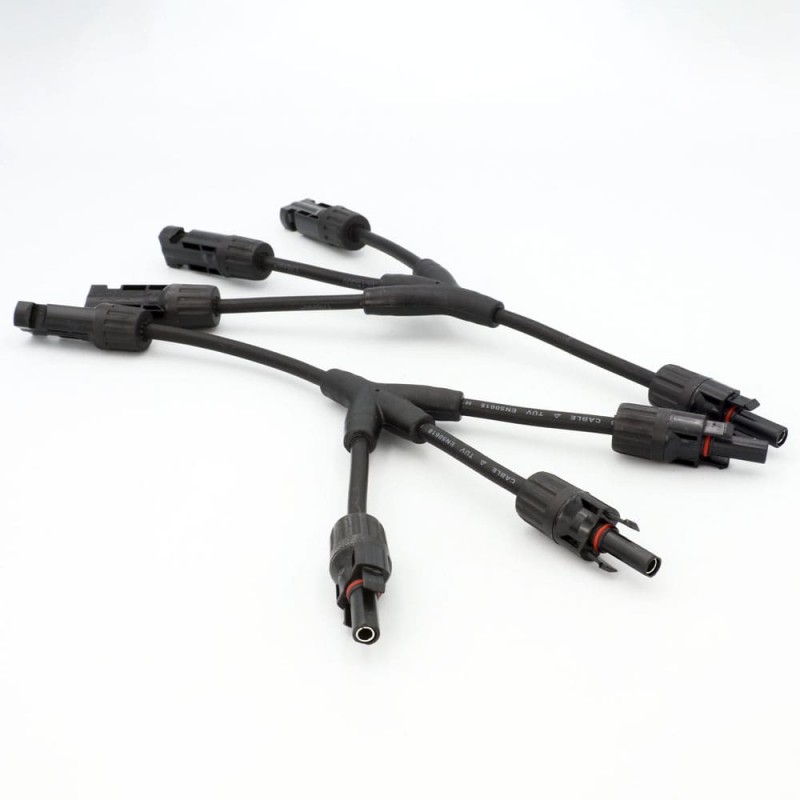 Коннектор MC4, разветвитель Y4, 6 мм², 1000 В DC, In-30 А, IP67, TAKEL (507026)