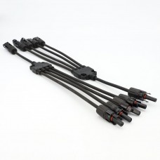 Коннектор MC4, разветвитель Y5, 6 мм², 1000 В DC, In-30 А, IP67, TAKEL (507028)