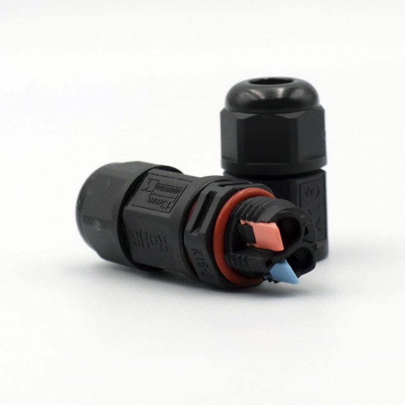Коннектор влагозащищенный K16, на 2 pin, IP68, TAKEL (507032)