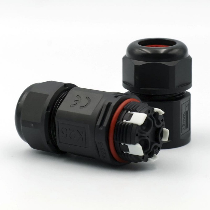 Коннектор влагозащищенный K25, на 5 pin, IP68, TAKEL (507046)
