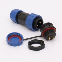 Коннектор влагозащищенный  SP-20, на 2 pin, In-25 А, IP68, TAKEL (507090)