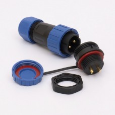 Коннектор влагозащищенный  SP-20, на 2 pin, In-25 А, IP68, TAKEL (507090)