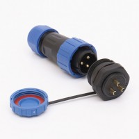 Коннектор влагозащищенный  SP-20, на 3 pin, In-25 А, IP68, TAKEL (507091)