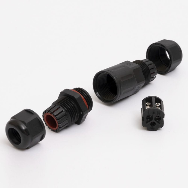 Коннектор влагозащищенный короткий M20S, на 3 pin, IP68, TAKEL (507151)