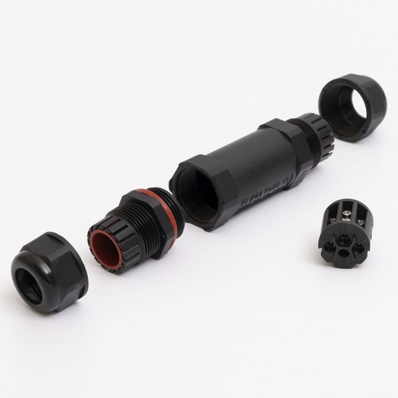 Коннектор влагозащищенный M25, на 4 pin, IP68, TAKEL (507165)