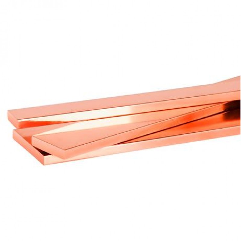 Шина жесткая медная 3х10х4000 мм, 141А, Cu-ETP, R250 (1.15 кг), Sofia Med (EU03010)