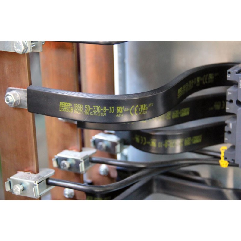 Гибкая изолированная плетеная шина IBS 185-830-10 (500А), 185 мм², M10, L-830 мм, nVent ERIFLEX (534524)