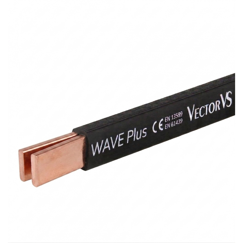 Гибкая медная шина в изоляции 2х24х1, L-2 м, 380 A, серия WAVE Plus, Vector (WPVS2421)
