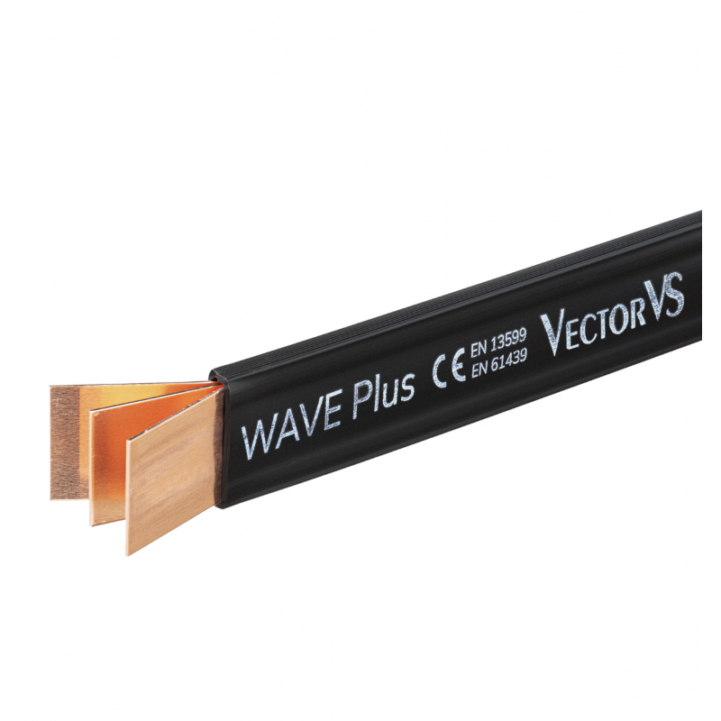 Гибкая медная шина в изоляции 3х63х1, L-2 м, 675 A, серия WAVE Plus, Vector (WPVS6331)