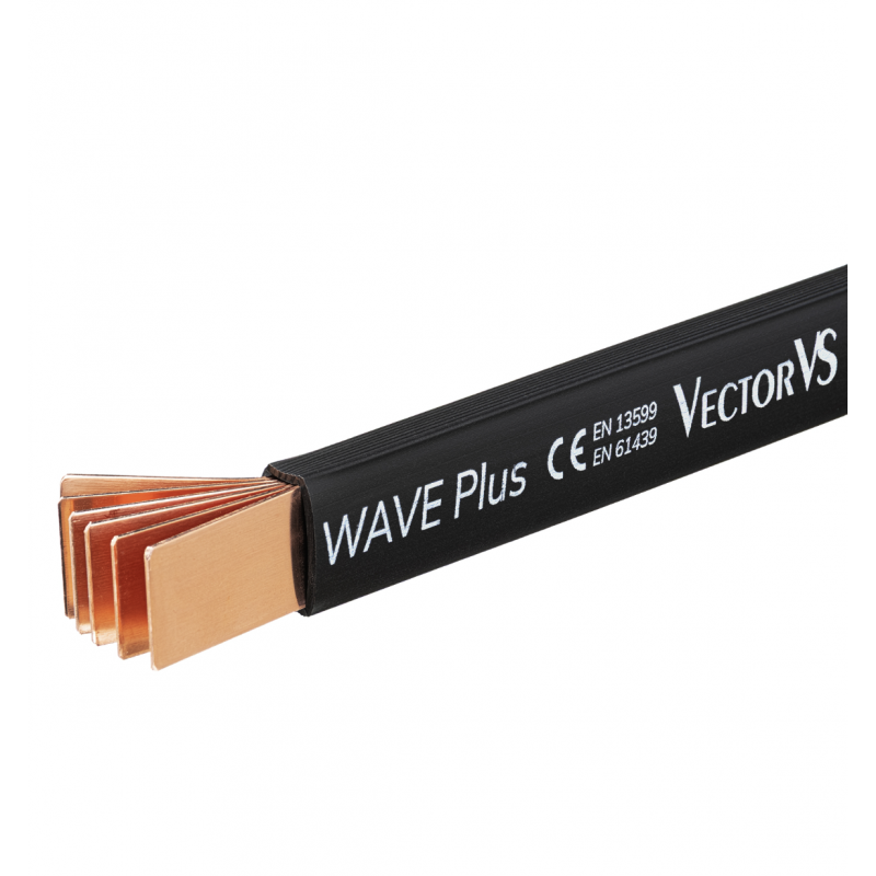 Шина гибкая медная в изоляции 6х32х1, L-2 м, 715 A, серия WAVE Plus, Vector (WPVS3261)