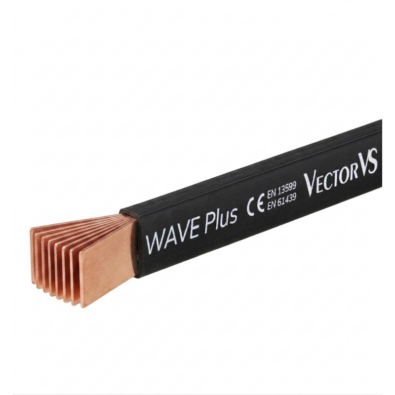 Шина гибкая медная в изоляции 8х32х1, L-2 м, 860 A, серия WAVE Plus, Vector (WPVS3281)