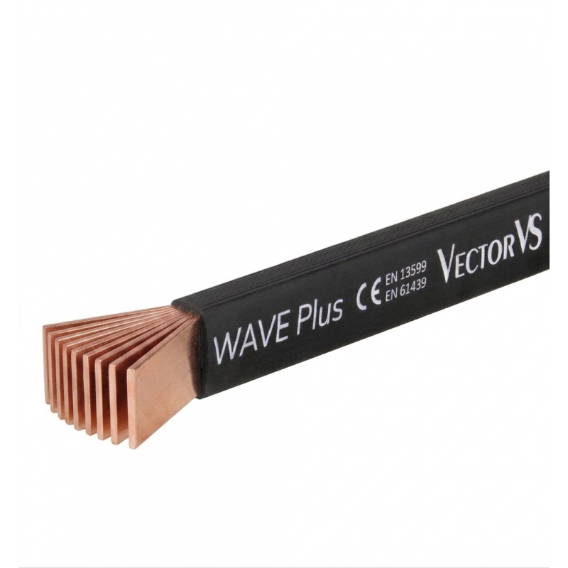 Шина гибкая медная в изоляции 9х20х1, L-2 м, 549 A, серия WAVE Plus, Vector (WPVS2091)