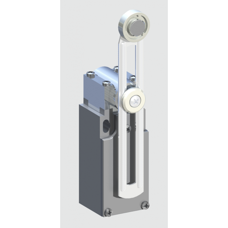 AM1F53Z11 - Концевой выключатель с металлическим роликовым рычагом (Ø18 мм), 1NO+2NC, IP66, Comepi