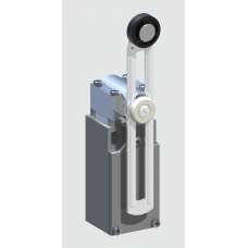 AM1T51Z11 - Концевой выключатель с регулируемым зубчатым рычагом и роликом (18х5.5 мм), 1NO+1NC, IP66, Comepi