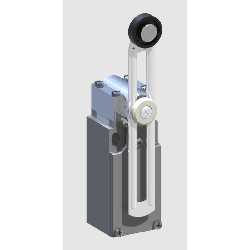 AM1T51Z11 - Концевой выключатель с регулируемым зубчатым рычагом и роликом (18х5.5 мм), 1NO+1NC, IP66, Comepi