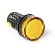 Лампа сигнальная LED Ø22 мм, желтая, 220 В AC/DC, серия PBO, Plastim (PB0-LS22-220Y)
