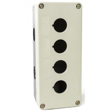 Пластиковый кнопочный пост 4-местный, Серый, серия PBO, Plastim (PB-BK04G)