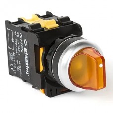 Переключатель 3 положения с фиксацией, 2NO, 220 В AC/DC AC, желтый, серия PBO, Plastim (PB0-AK135M5)