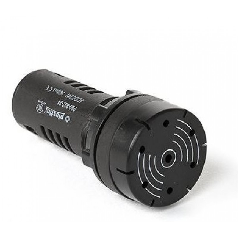 Звонок сигнальный, черная, 24 В AC/DC, серия PBO, Plastim (PB0-B22-24)