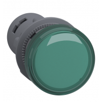 Светодиодный индикатор Ø22 мм, 30В AC/DC, зеленый, серия XA2, Schneider Electric (XA2EVC3LC)