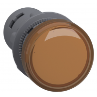 Светодиодный индикатор Ø22 мм, 30В AC/DC, оранжевый, серия XA2, Schneider Electric (XA2EVC5LC)