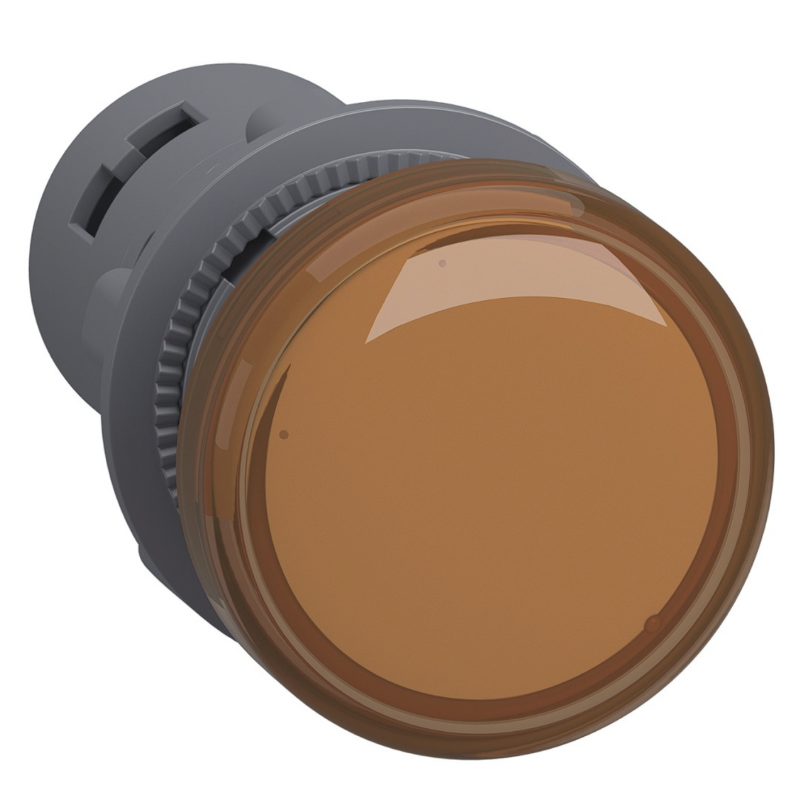 Светодиодный индикатор Ø22 мм, 24В AC/DC, оранжевый, серия XA2, Schneider Electric (XA2EVB5LC)