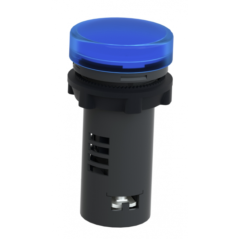 Светодиодный индикатор Ø22 мм, 220В AC, синий, серия XA2, Schneider Electric (XA2EVM6LC)