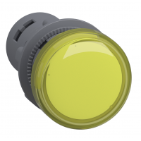 Светодиодный индикатор Ø22 мм, 63.5В AC/DC, желтый, серия XA2, Schneider Electric (XA2EVEE8LC)
