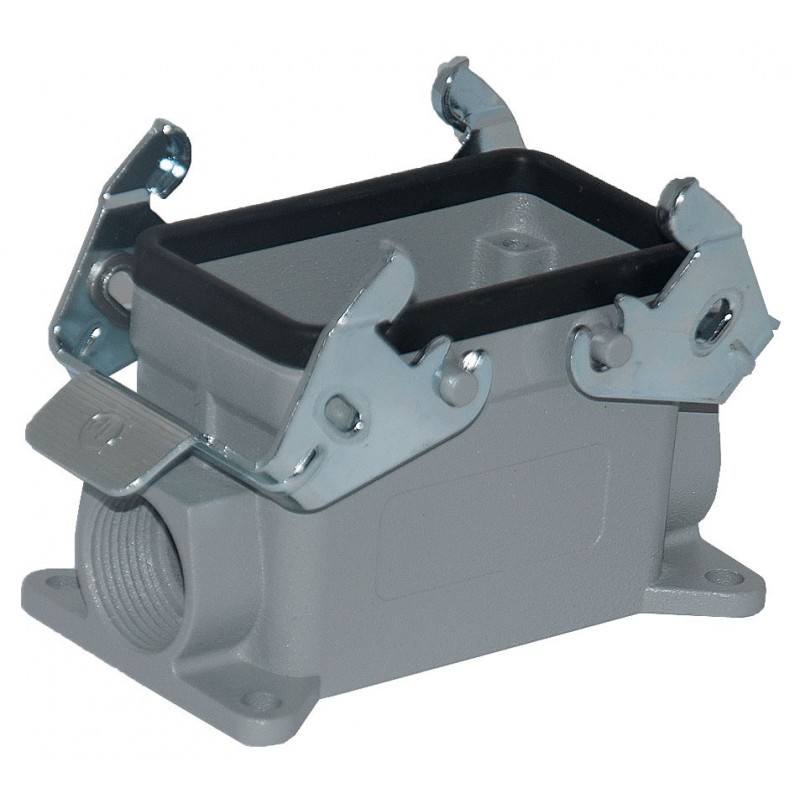 Корпус накладного гнезда HDC 10P+E, 16А, ввод с двух боков, TP Electric (24-1016-61-06P16)