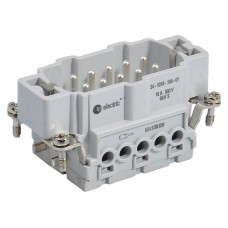 Контактная группа HDC 10P+E, 16А, 500В, винтовые зажимы, вилка, TP Electric (24-1016-100-01)