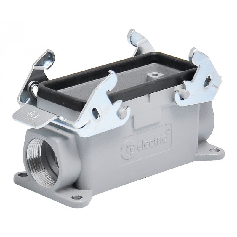 Корпус кабельной вилки HDC 16P+E, 16А (6x35A; 4/0x80A; 4/2x80A), ввод сбоку, TP Electric (24-1616-61-06P21)