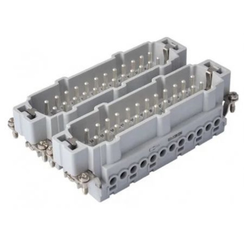 Контактная группа HDC 48P+E, 16А, 500В, винтовые зажимы, вилка, TP Electric (24-2416-100-01+24-2416-110-01)