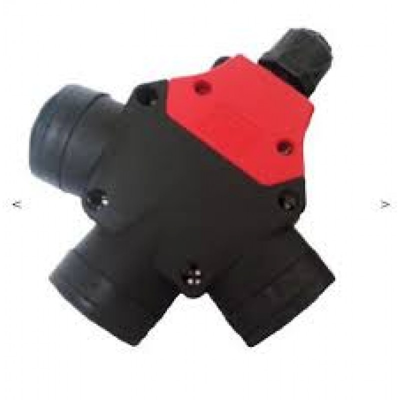 Тройник с трехфазным подключением SCHUKO 2P+E, 16А, IP54, чёрный, TP Electric (3101-315-0300)