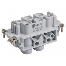 Контактная группа HDC 4/0+E, 80А/16А, 830-400В, винтовые зажимы, гнездо, TP Electric (24-4080-200-01)