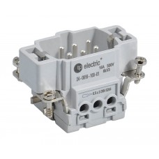 Контактная группа HDC 6P+E, 16А, 500В, винтовые зажимы, вилка, TP Electric (24-0616-100-01)