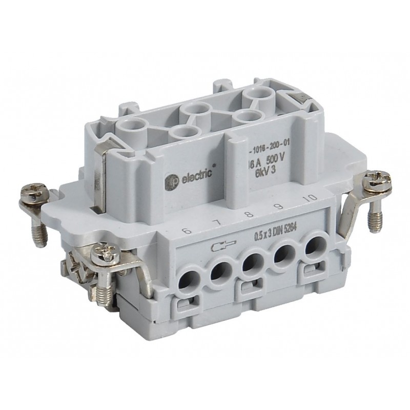 Контактная группа HDC 6P+E, 16А, 500В, винтовые зажимы, гнездо, TP Electric (24-0616-200-01)