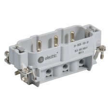 Контактная группа HDC 6P+E, 35А, 400В, винтовые зажимы, вилка, TP Electric (24-0635-100-01)