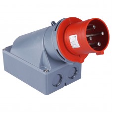 Силовая вилка накладная, 63А, 3P+E, 380–415В AC, IP44, TP Electric (3131-312-1600)