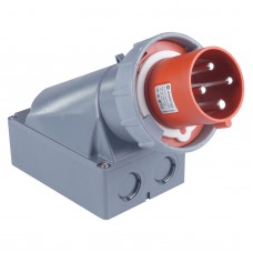 Силовая вилка накладная, 63А, 3P+E, 380–415В AC, IP67, TP Electric (3132-312-1600)