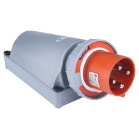 Силовая вилка накладная, 125А, 3P+E, 380–415В AC, IP67, TP Electric (3137-312-1600)