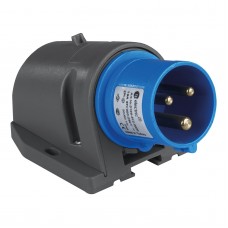 Силовая вилка накладная, 16А, 2P+E, 200–250В AC, IP44, TP Electric (3120-312-0900)