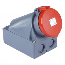 Силовая розетка накладная, 63А, 3P+E, 380–415В AC, IP44, TP Electric (3131-307-1600)