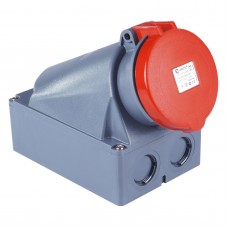 Силовая розетка накладная, 63А, 3P+N+E, 380–415В AC, IP44, TP Electric (3133-307-1600)