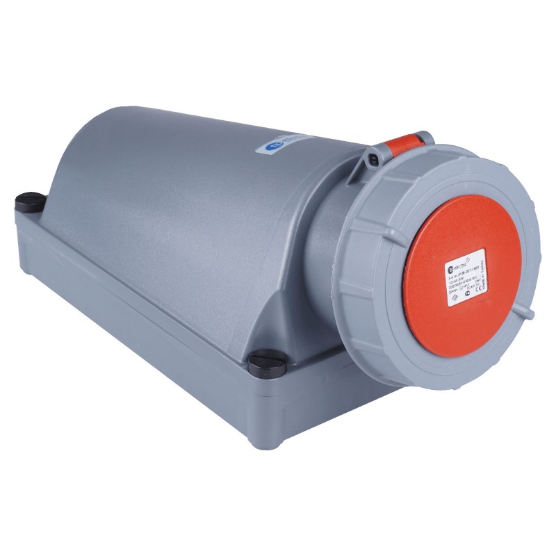 Силовая розетка накладная, 125А, 3P+E, 380–415В AC, IP67, TP Electric (3137-307-1600)