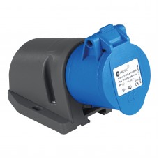 Силовая розетка накладная, 32А, 2P+E, 200–250В AC, IP44, TP Electric (3124-307-0900)