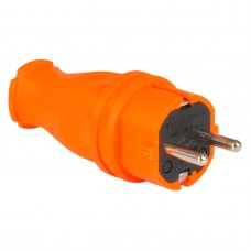 Кабельная вилка SCHUKO 2P+E, 16А, 250В AC, IP54, оранжевый, TP Electric (3101-301-2300)