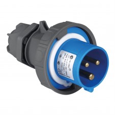 Силовая вилка кабельная, 32А, 2P+E, 200–250В AC, IP67, TP Electric (3125-301-0900)