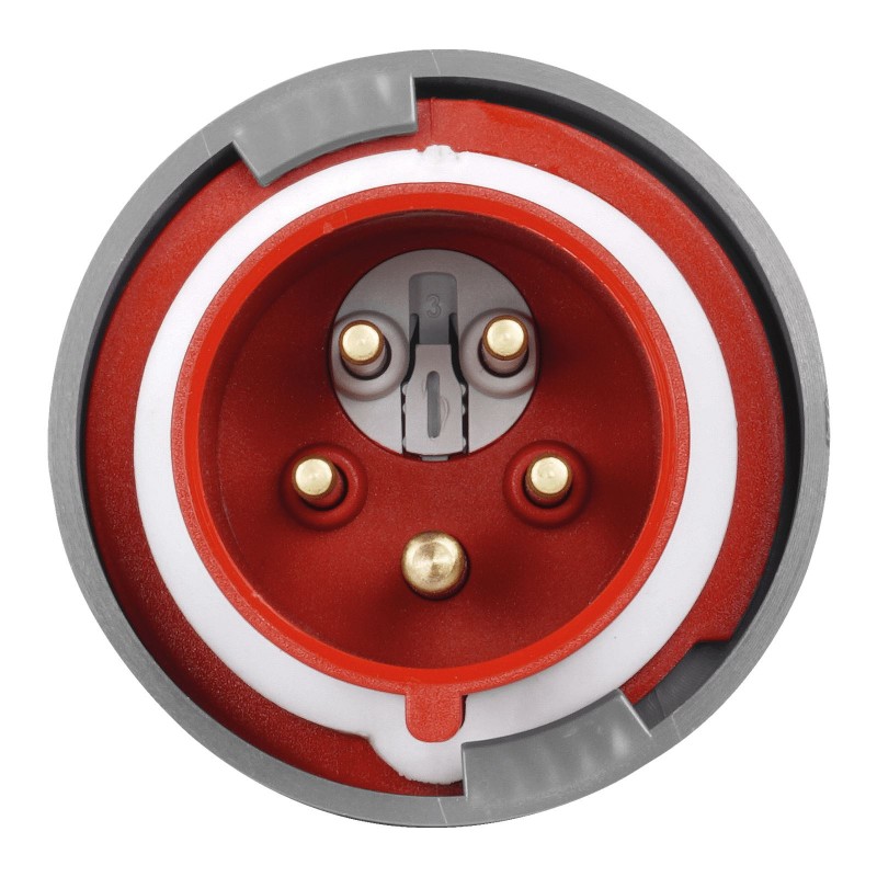 Силовая вилка кабельная с инвертором фаз, 32А, 3P+N+E, 380–415В AC, IP67, TP Electric (3108-350-1600)